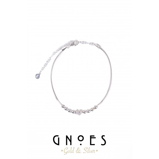 Charmlı Gümüş Bileklik