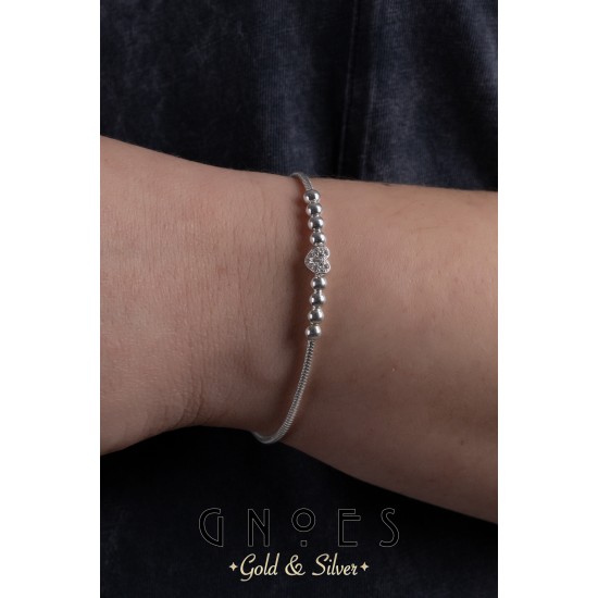 Charmlı Gümüş Bileklik