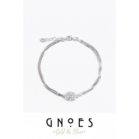 Charmlı Gümüş Bileklik