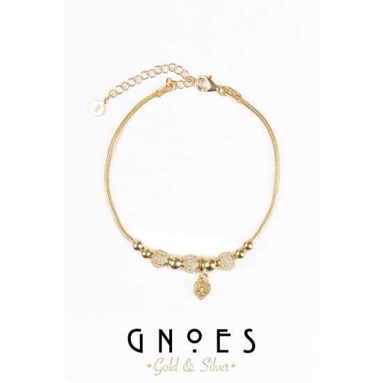 Charmlı Gümüş Bileklik